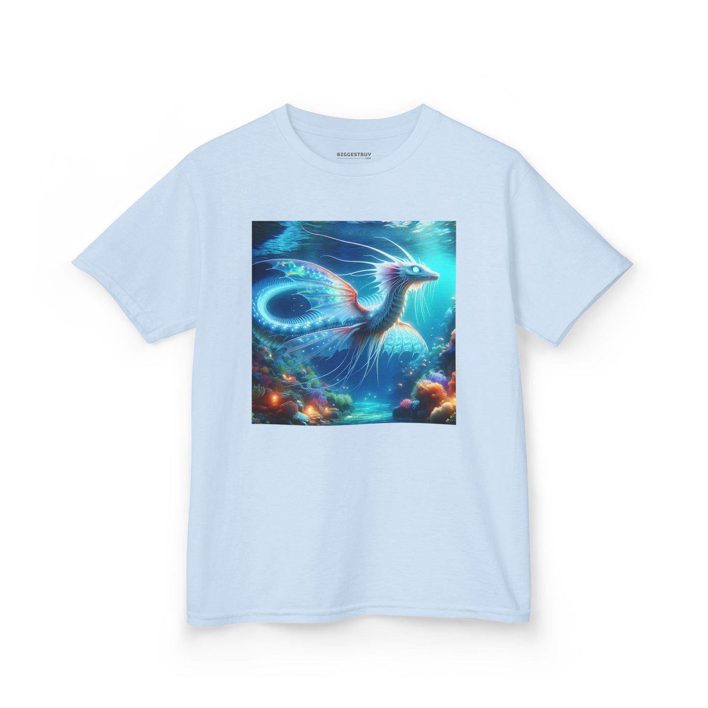 T-Shirt | Koszulka dziecięca | Ciężka bawełna | Mitologia morska | Ryujin | Smok wodny