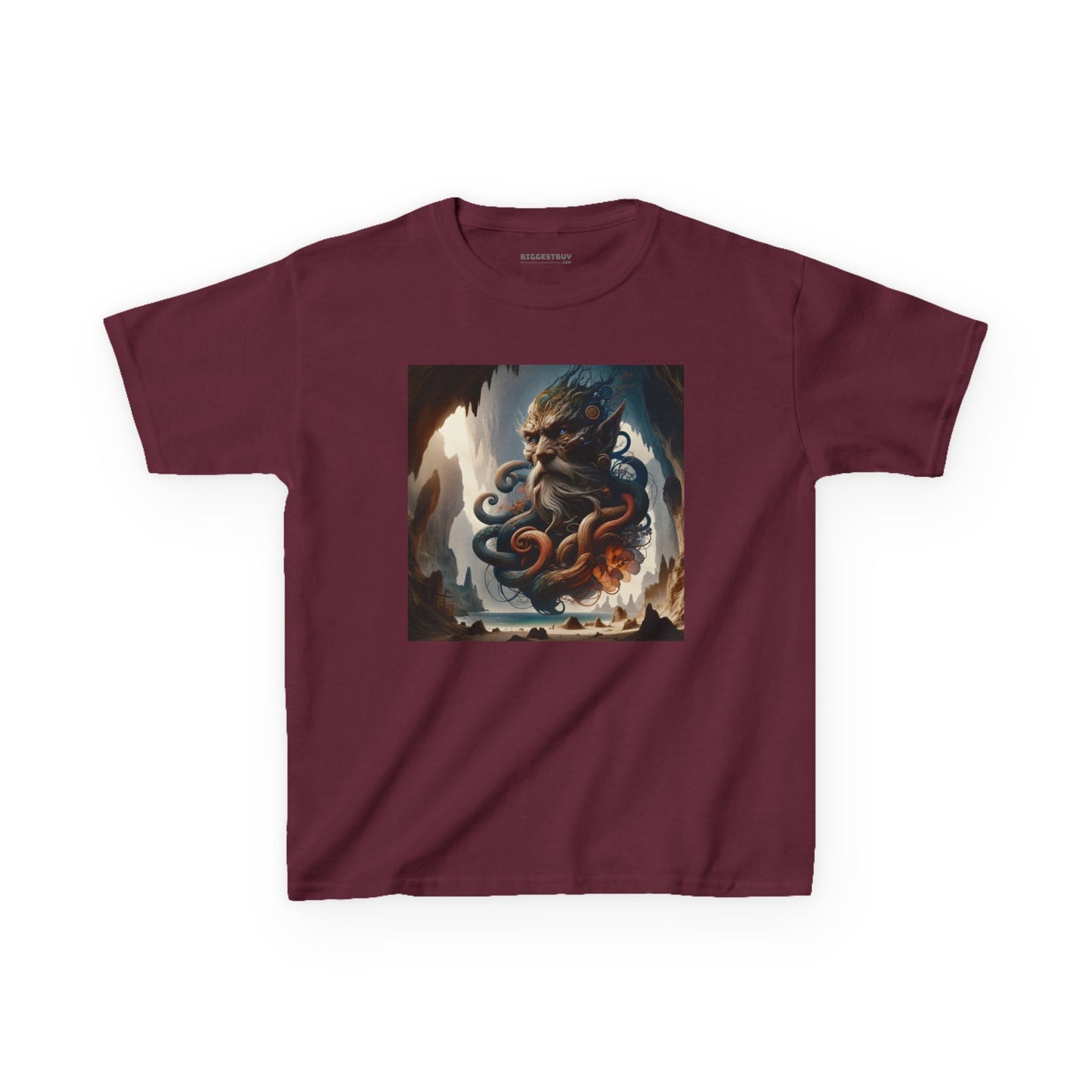 Camiseta | Camiseta Infantil | Algodão Pesado | Mitologia Marinha | Deus do Mar