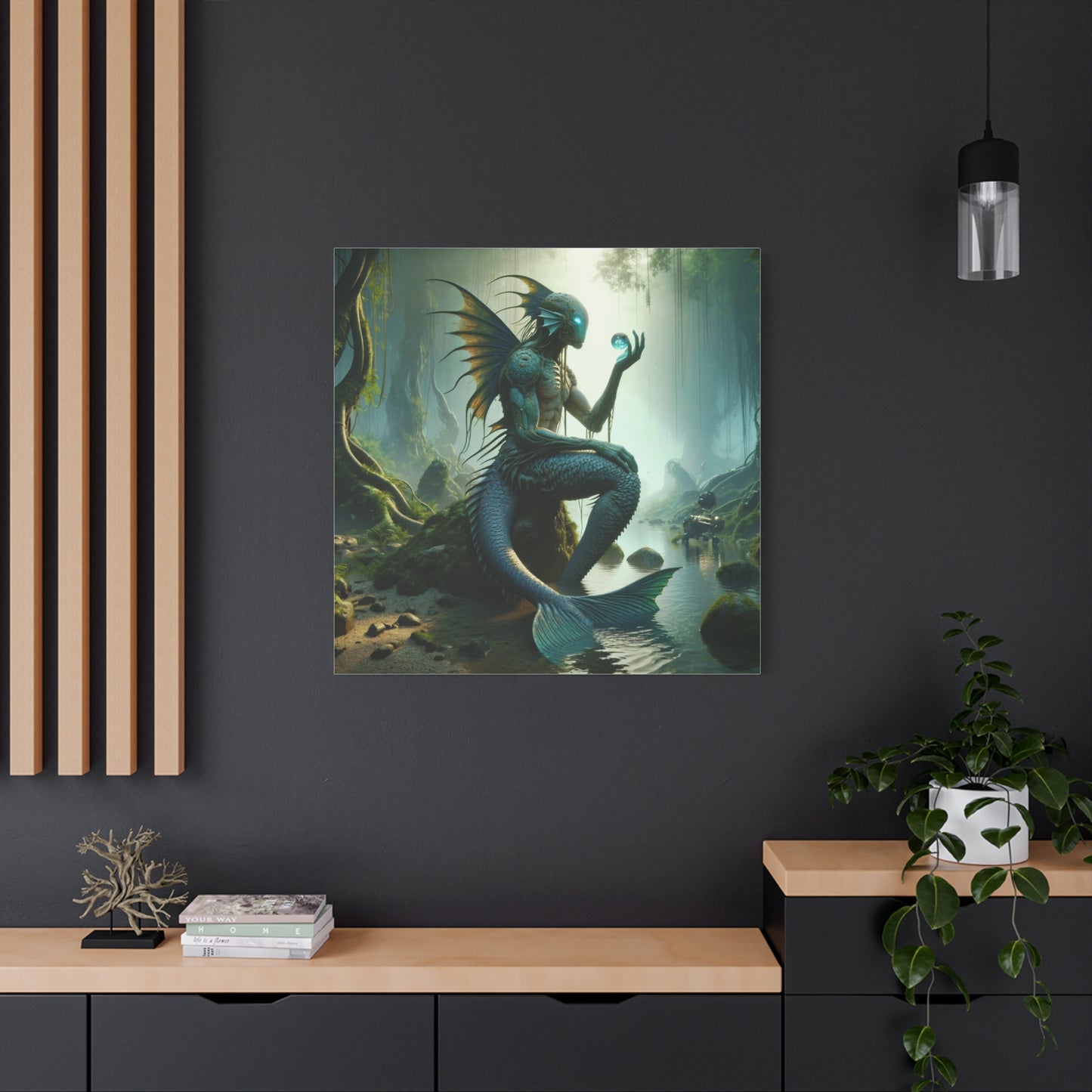 Toile | Mate | Créature Aquatique | Mythologie Slave | Vodyanoy