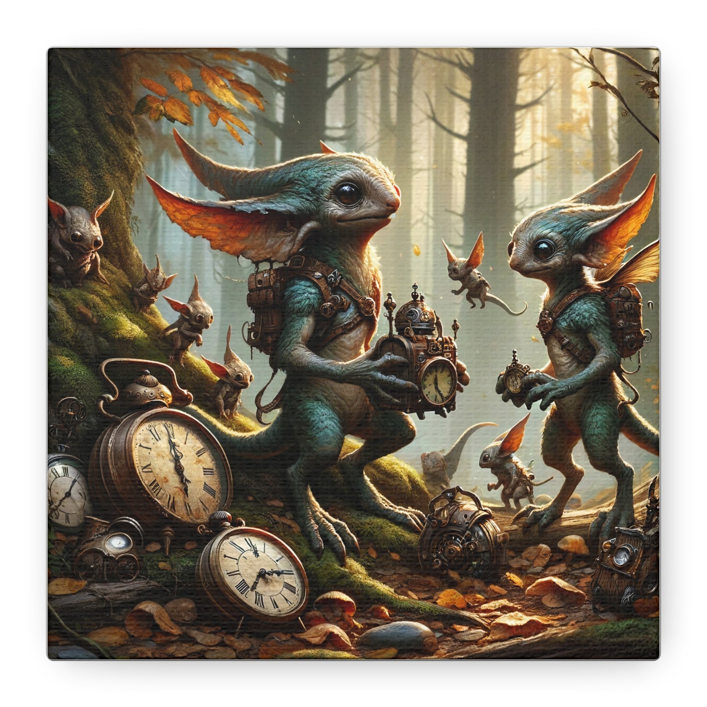 Canvas | Mat | Steampunk Feeën | Boswachters