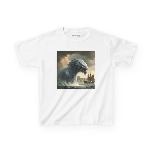 Camiseta | Camiseta para niños | Algodón grueso | Mitología Nórdica | Jörmungandr | Serpiente