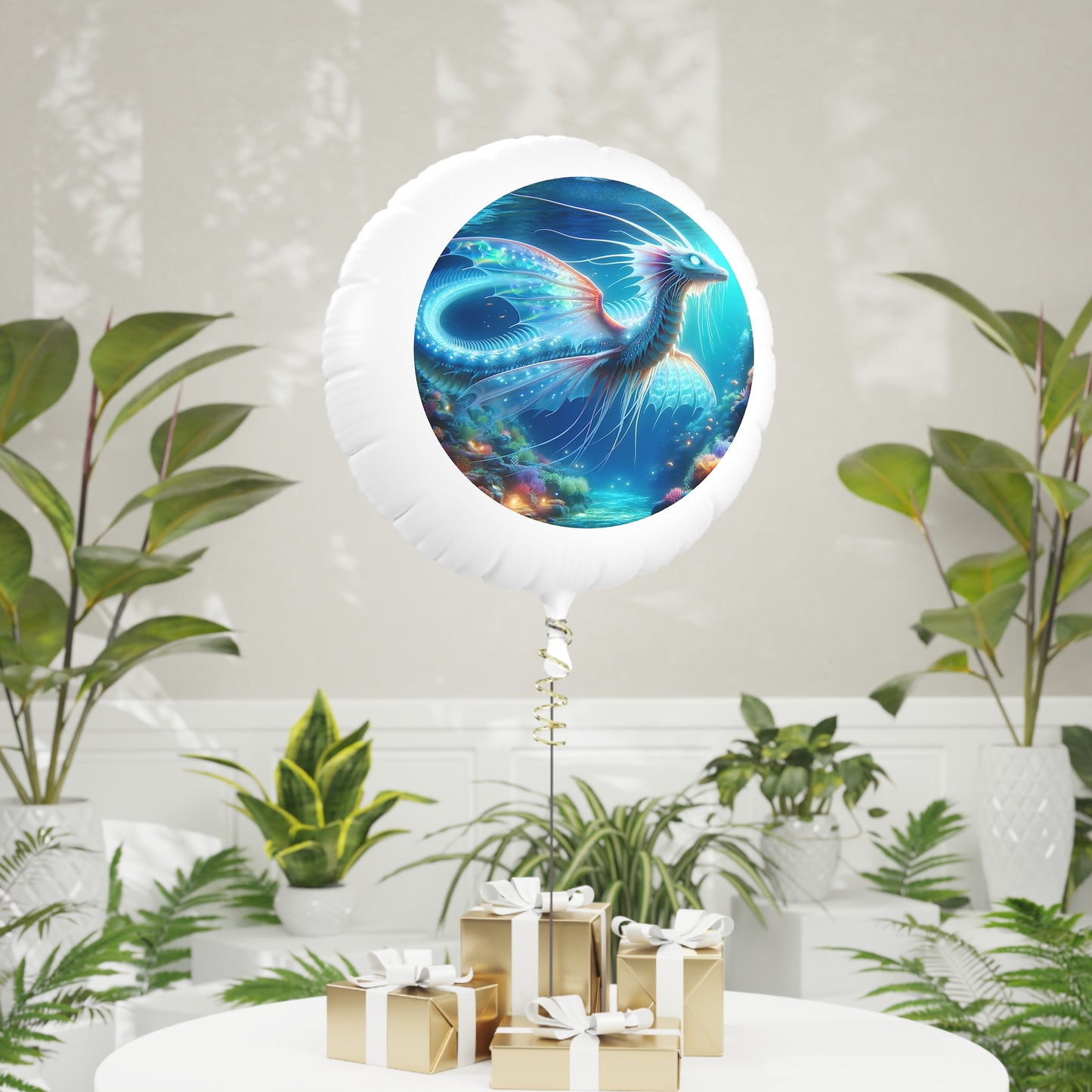 Ballon | Helium | Mylar | Mythische Zeedraak | Onderwaterfantasie