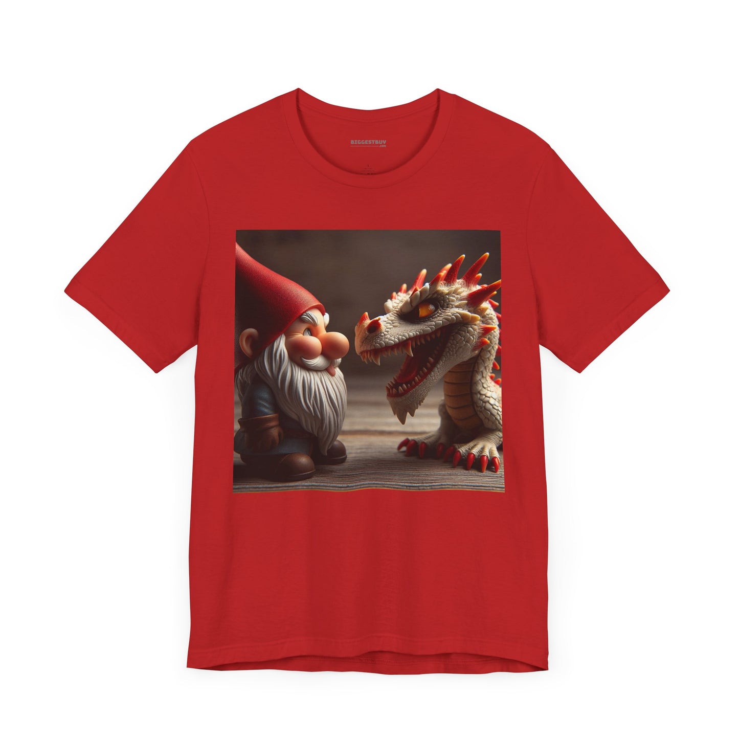 เสื้อยืด | ยูนิเซ็กส์ | เสื้อยืดเจอร์ซีย์ | แขนสั้น | ตำนานเทพนิยาย | นิทานพื้นบ้าน | โนมกับมังกร