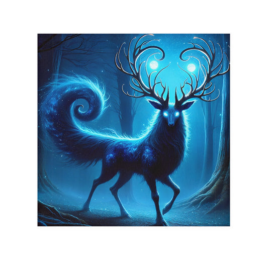 Handdoek | Washandje | Kosmisch Woud Mystiek | Blauwe Hert