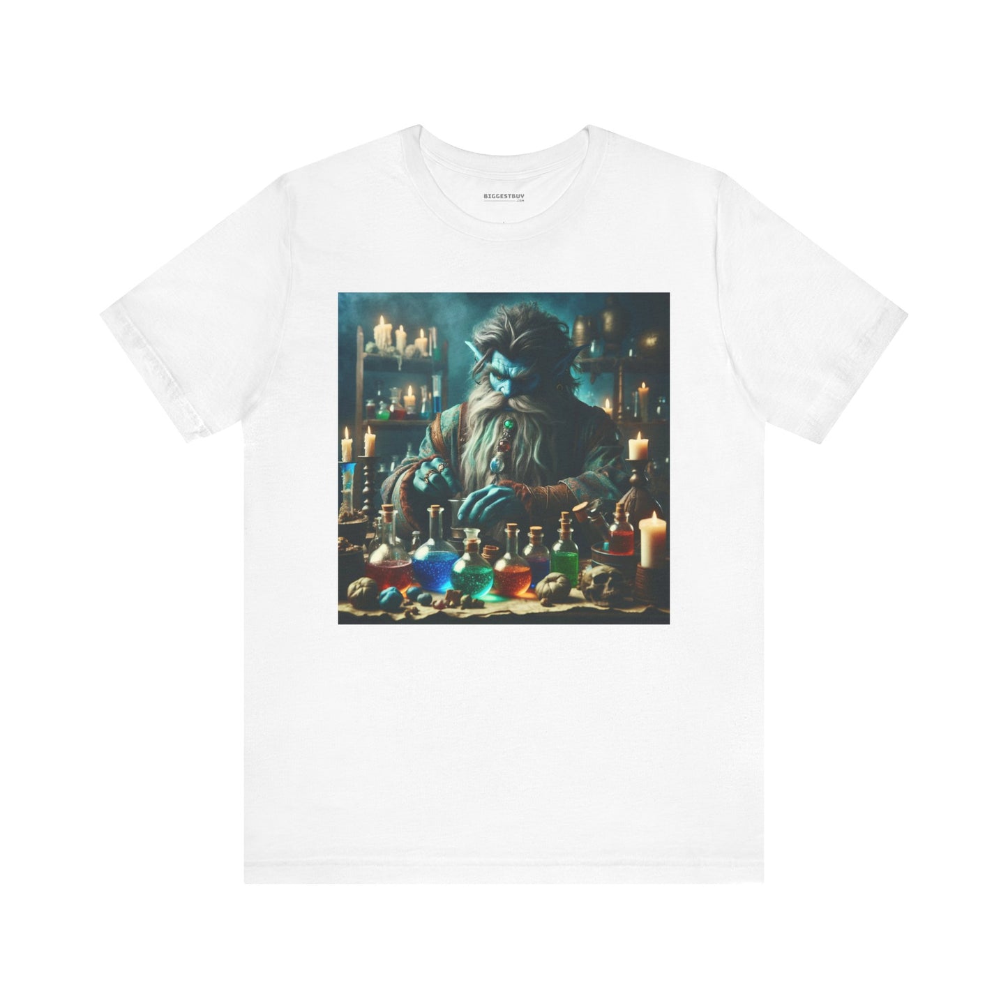 T-shirt | Unisex | Maglietta in jersey | Manica corta | Alchimia Mistica | Djinn Blu