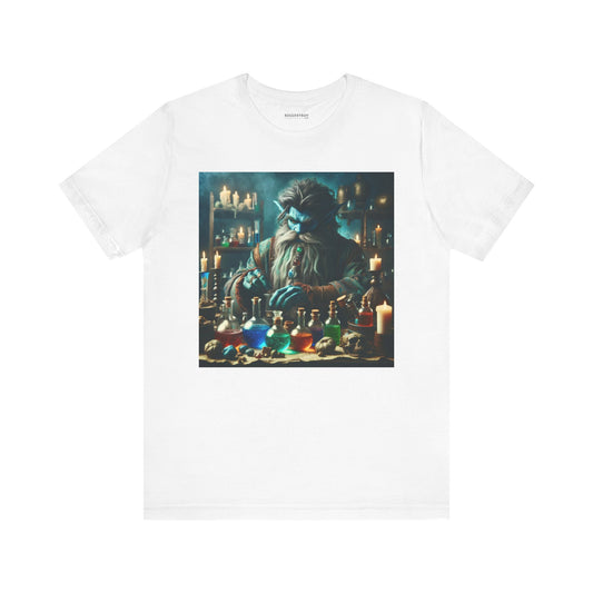 ٹی شرٹ | یونیسیکس | جرسی ٹی | مختصر بازو | جادوئی کیمیا گری | جن کیمیا گر