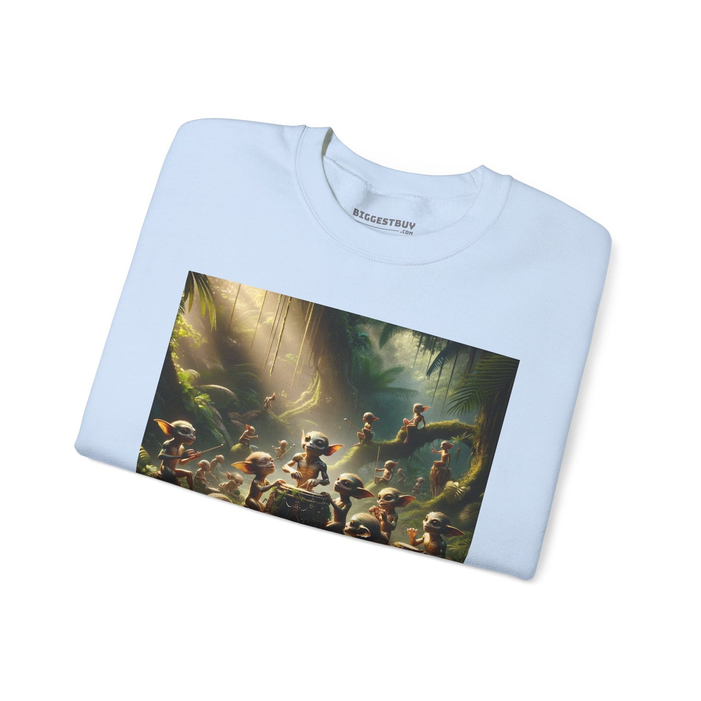 เสื้อสเวตเตอร์ | ยูนิเซ็กส์ | คอกลม | ผ้าผสมเนื้อหนา | แฟนตาซีป่า | วิถีธรรมชาติ | ภูตน้อย