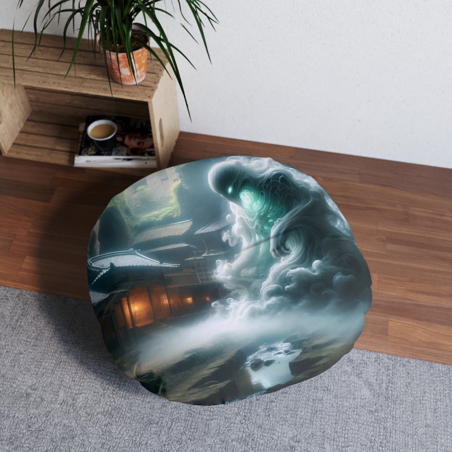 تکیہ | فرش کا تکیہ | ٹفٹڈ | گول | یوکائی فولکلور | مسٹی روح