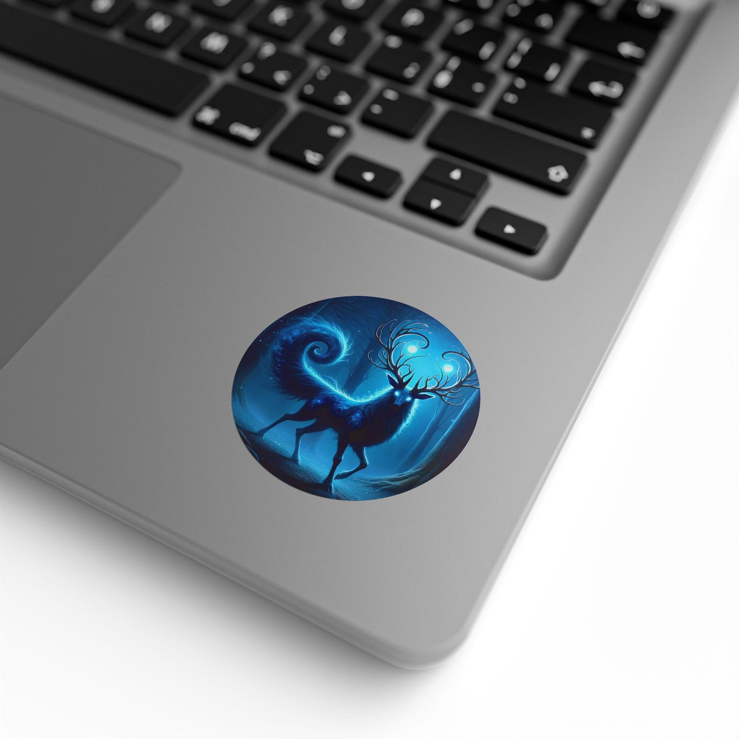 لفة ملصقات | دائرية | الغزال الأسطوري | أزرق روح