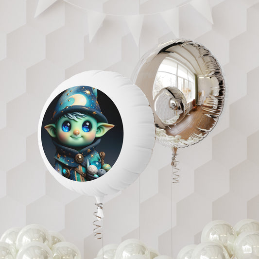 Ballong | Helium | Mylar | Kosmisk Alvekunst | Fantasidukke