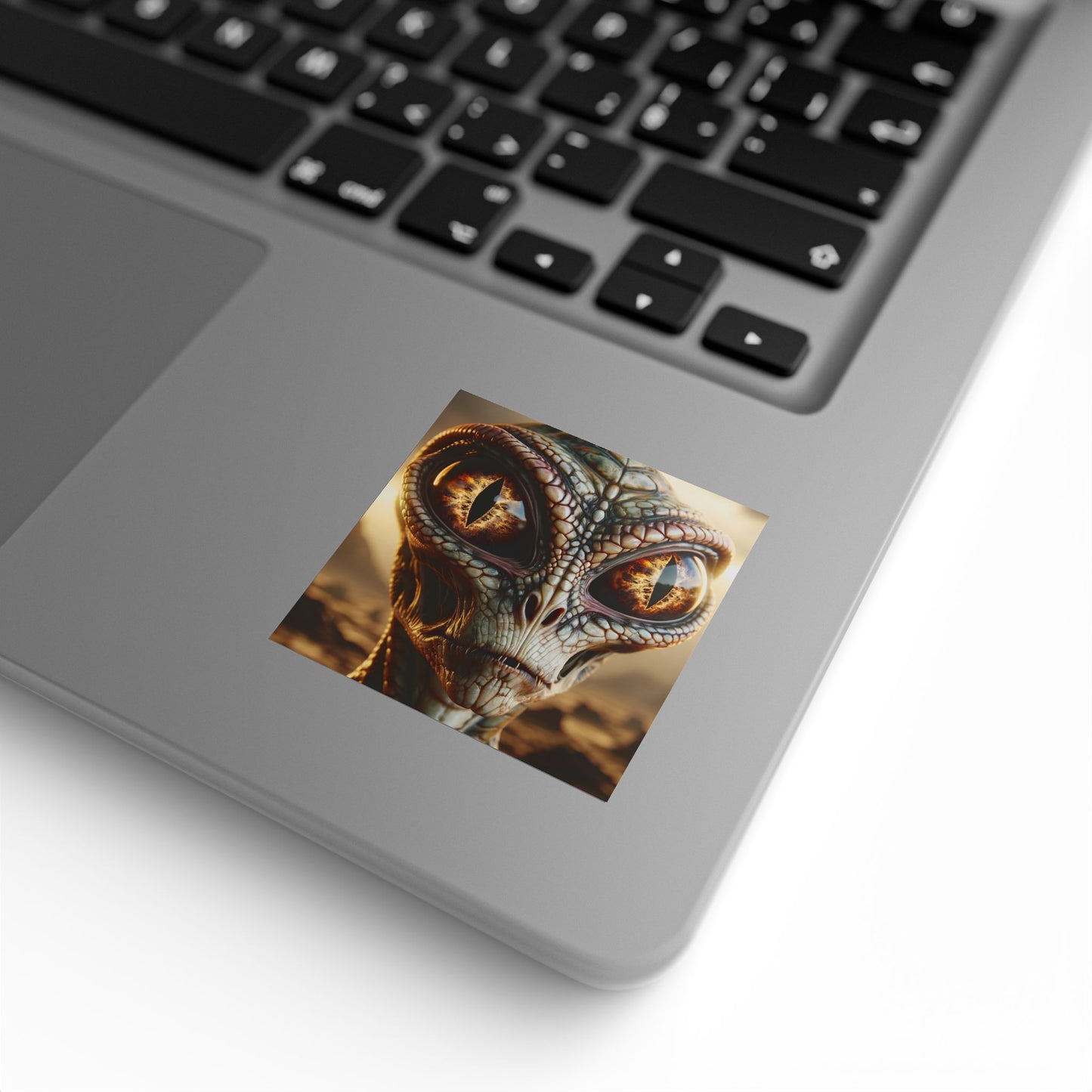 لفة ملصقات | مربعة | خيال علمي رپتويدي | وجه الفضائي