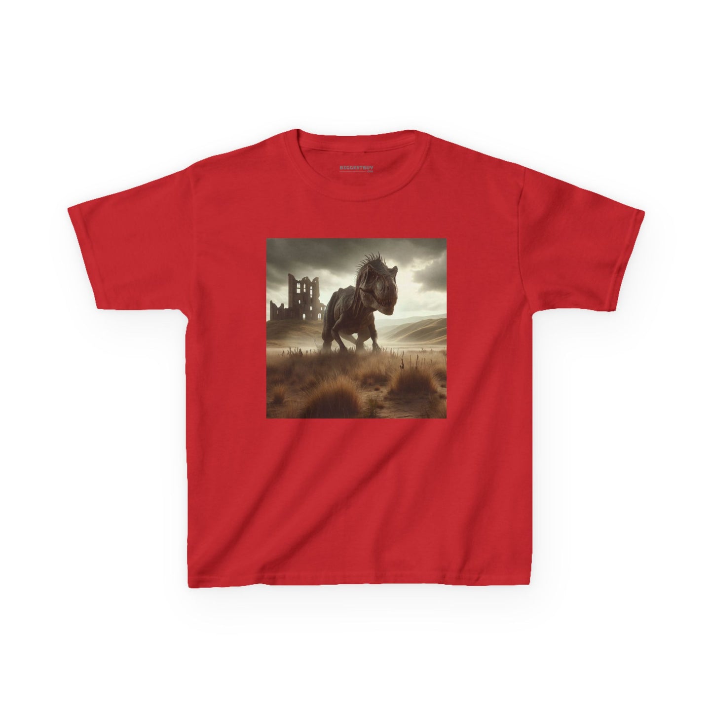 Camiseta | Camiseta Infantil | Algodão Pesado | Ficção Dinossáurica | T-Rex Ancestral