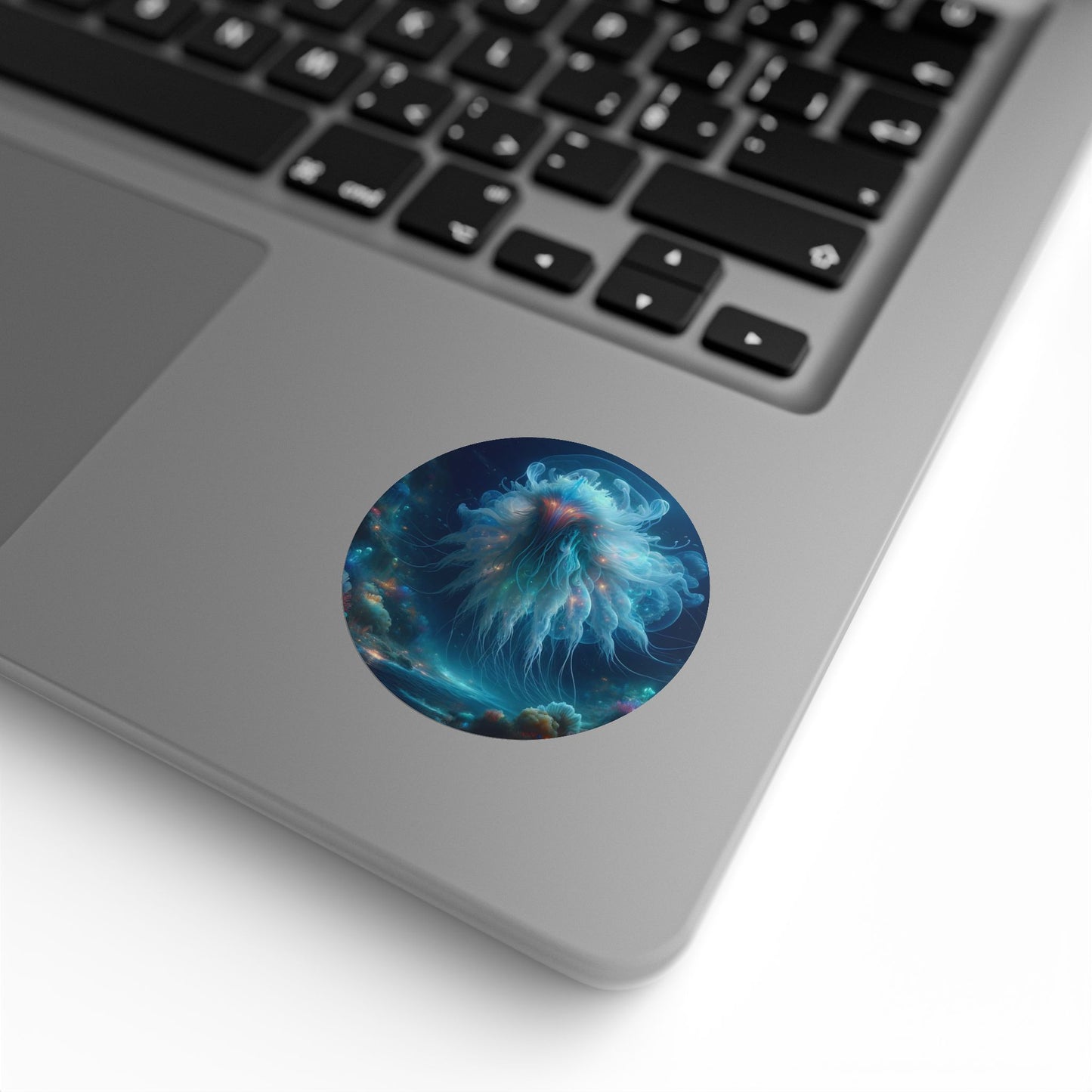 Рулон наклеек | Круглый | Космический ужас | Медуза бездны