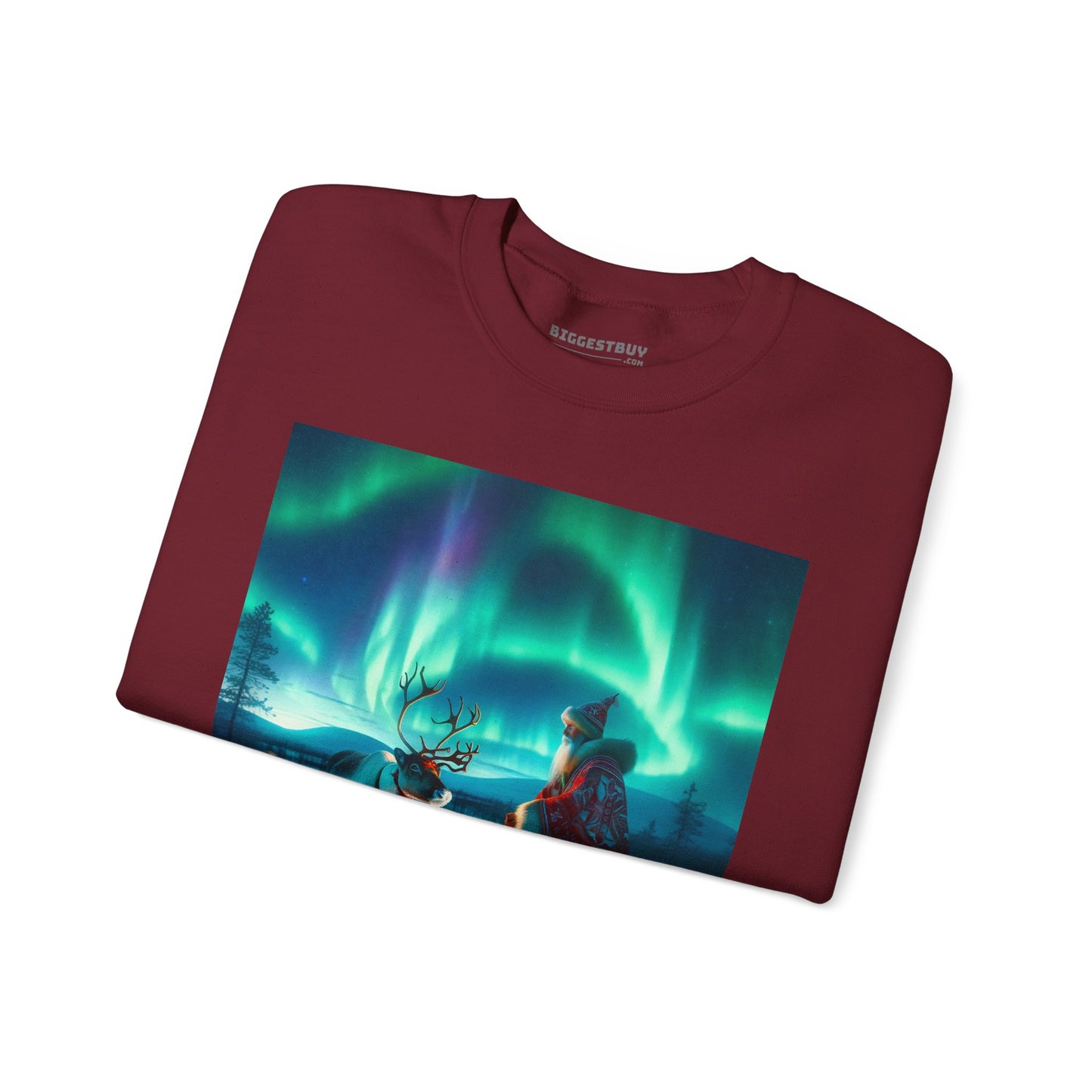 Bluza dresowa | Unisex | Okrągły dekolt | Gruba mieszanka | Szamanizm Polarny | Wizja Saamów