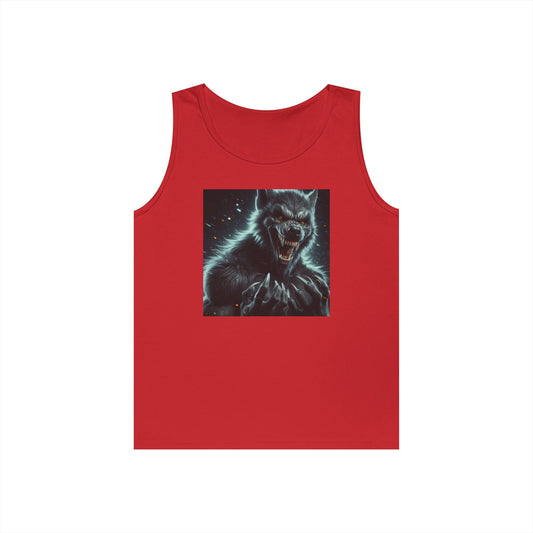 Tanktop | Unisex | Schwere Baumwolle | Werwolf-Fantasie | Dunkle Bestie