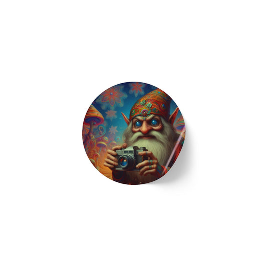 Rolo de Etiquetas Adesivas | Redondo | Fantasia | Gnomo | Domovoi