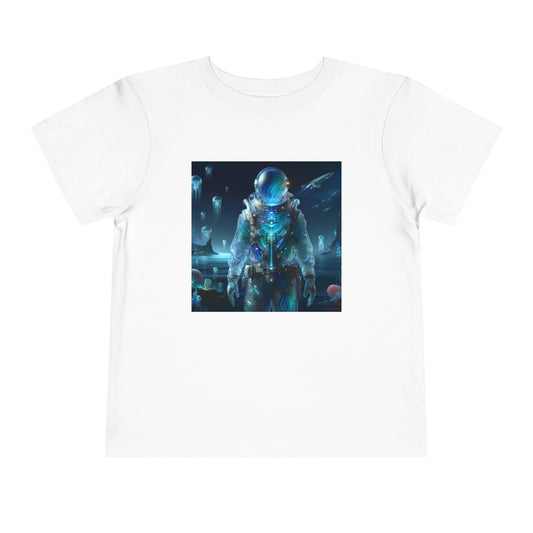 T-Shirt | Kleinkinder-T-Shirt | Kurzarm | Weltraum-Biolumineszenz | Astronaut