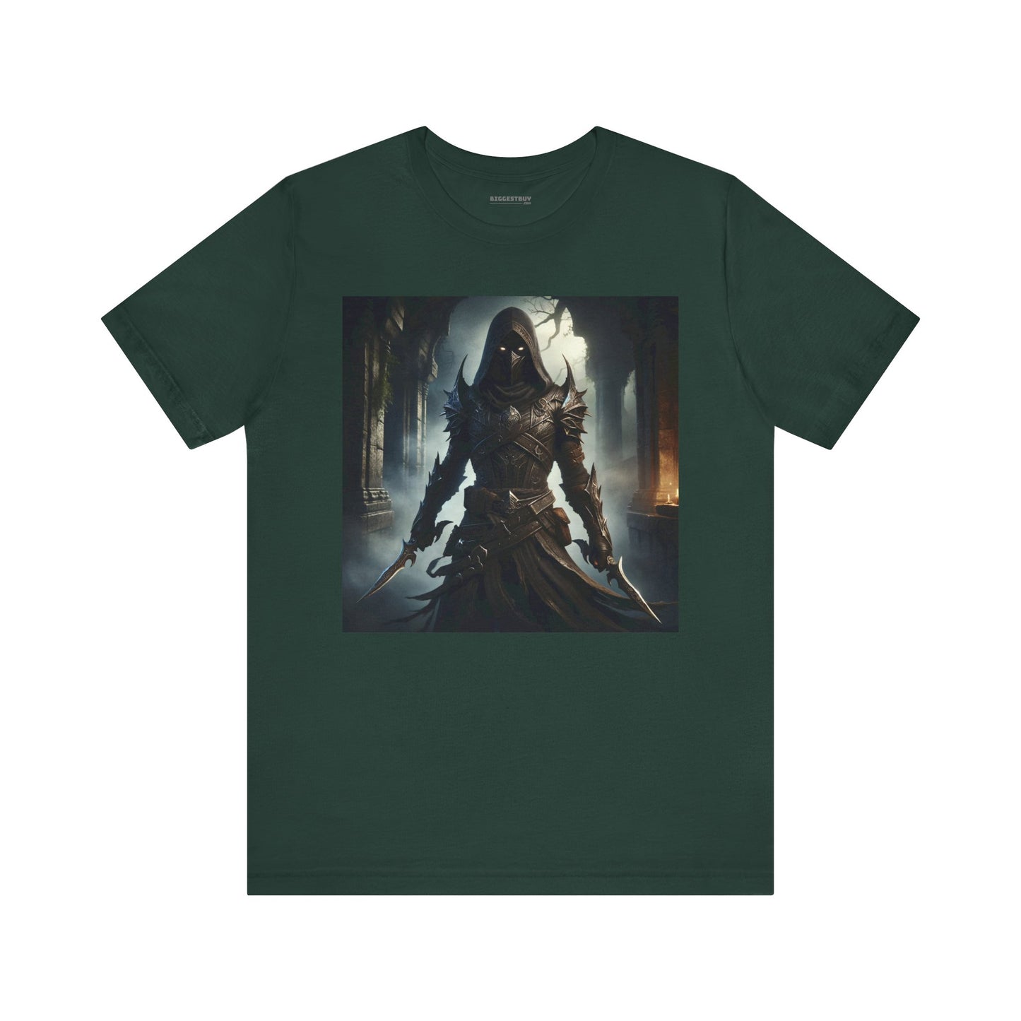 เสื้อยืด | ยูนิเซ็กส์ | เสื้อยืดเจอร์ซีย์ | แขนสั้น | จอมนักฆ่าเงามืด | นักล่าวิญญาณ