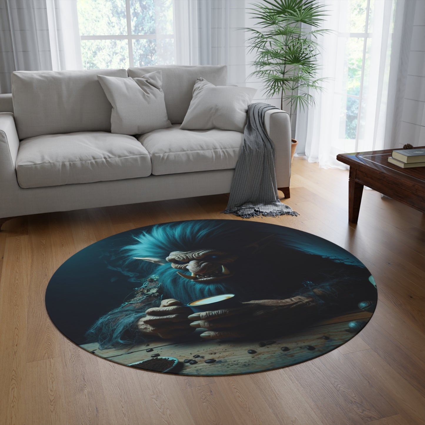 Vloerkleed | Rond | Norse Mythos | Jotunn | Trol