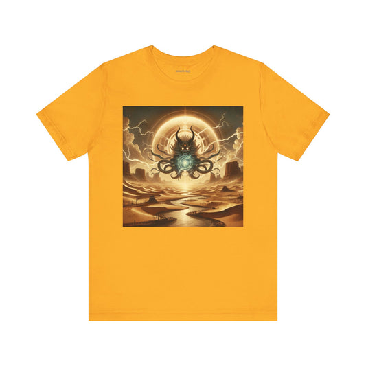เสื้อยืด | ยูนิเซ็กส์ | เสื้อยืดเจอร์ซีย์ | แขนสั้น | สยองขวัญคอสมิค | เทพเอลดริทช์ | พลังเวทมนตร์