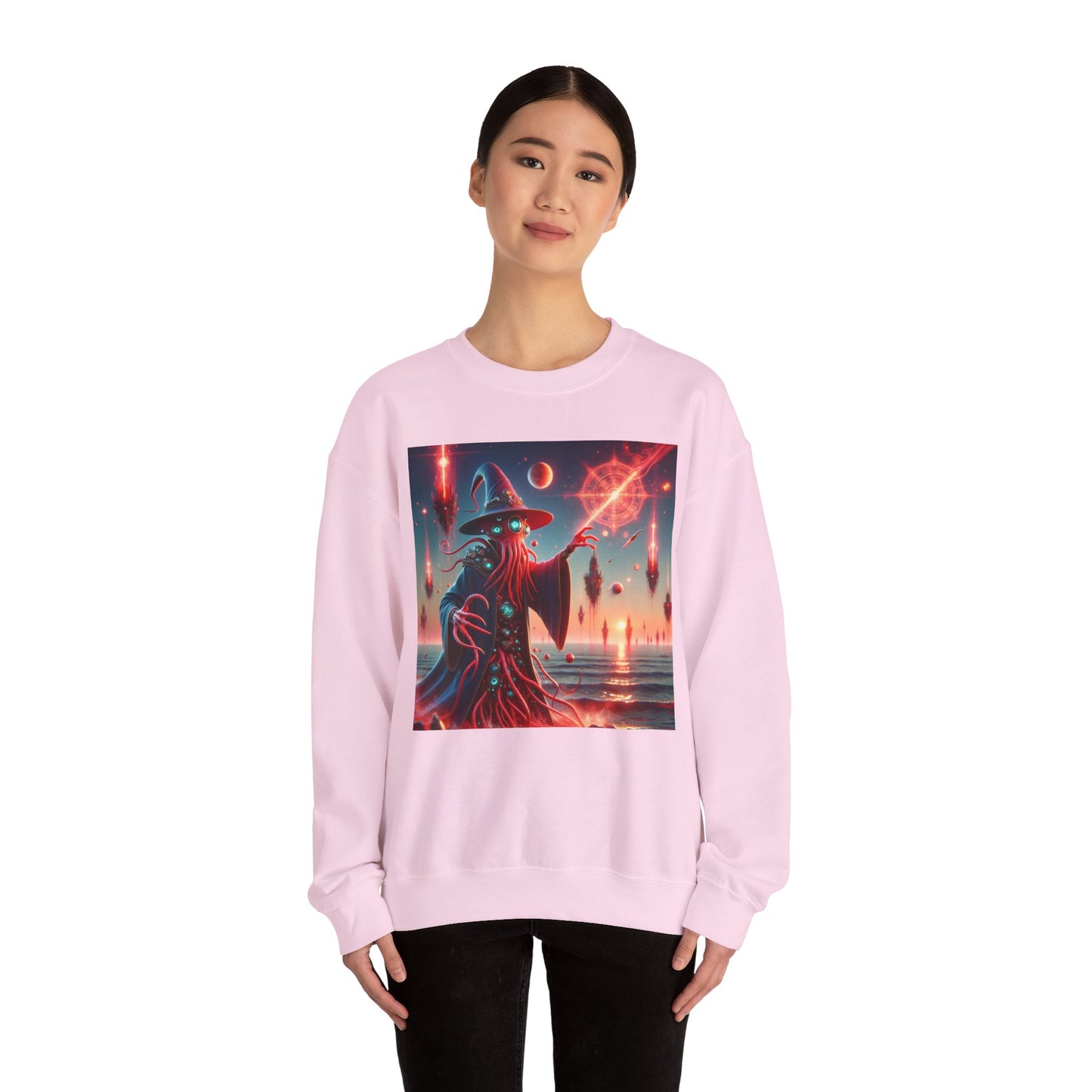 Genser | Unisex | Rund hals | Kraftig blanding | Kosmisk Skrekk | Illithid Trollmann