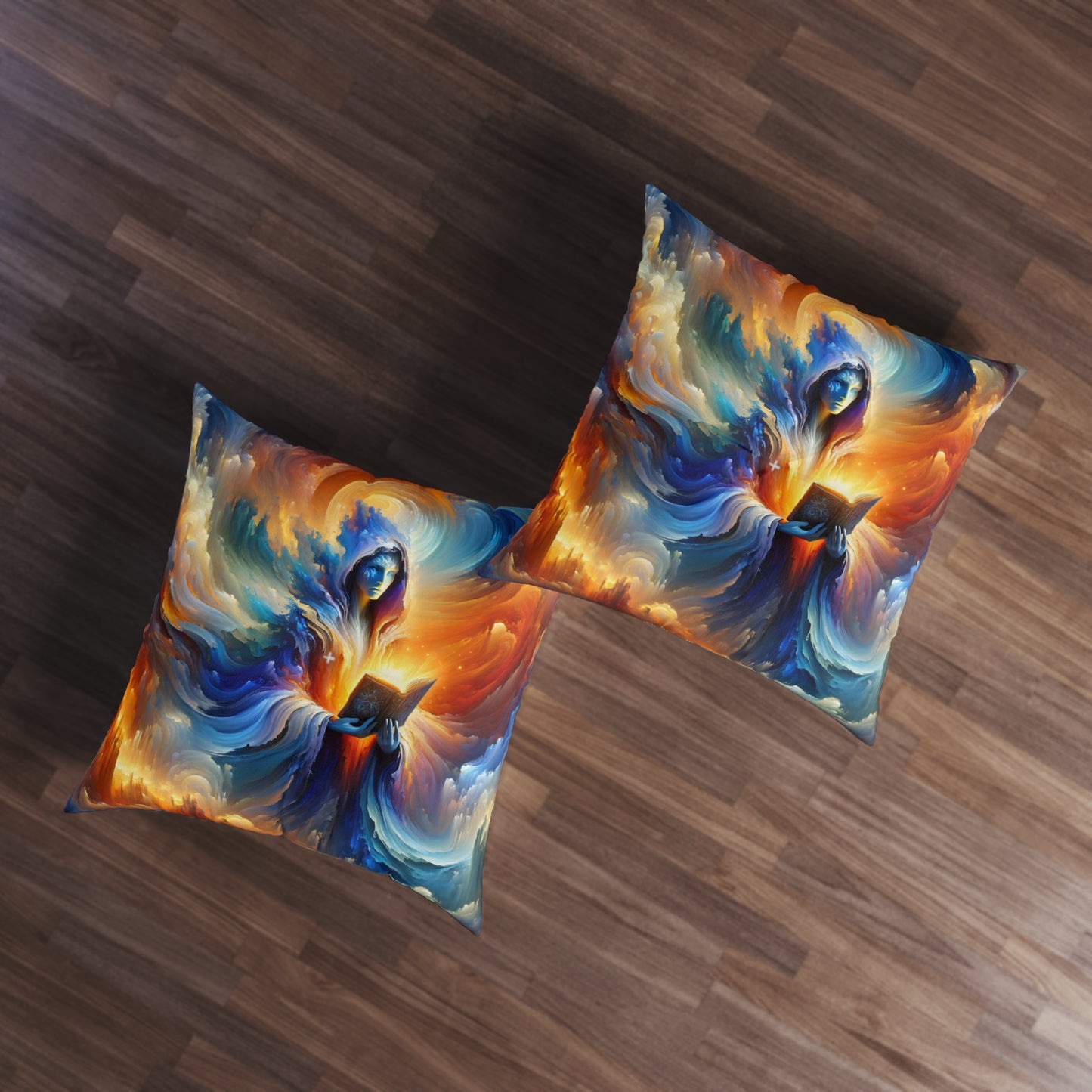 تکیہ | فرش کا تکیہ | ٹفٹڈ | مربع | عجائبی افسانہ | کائناتی سحر | ساحر