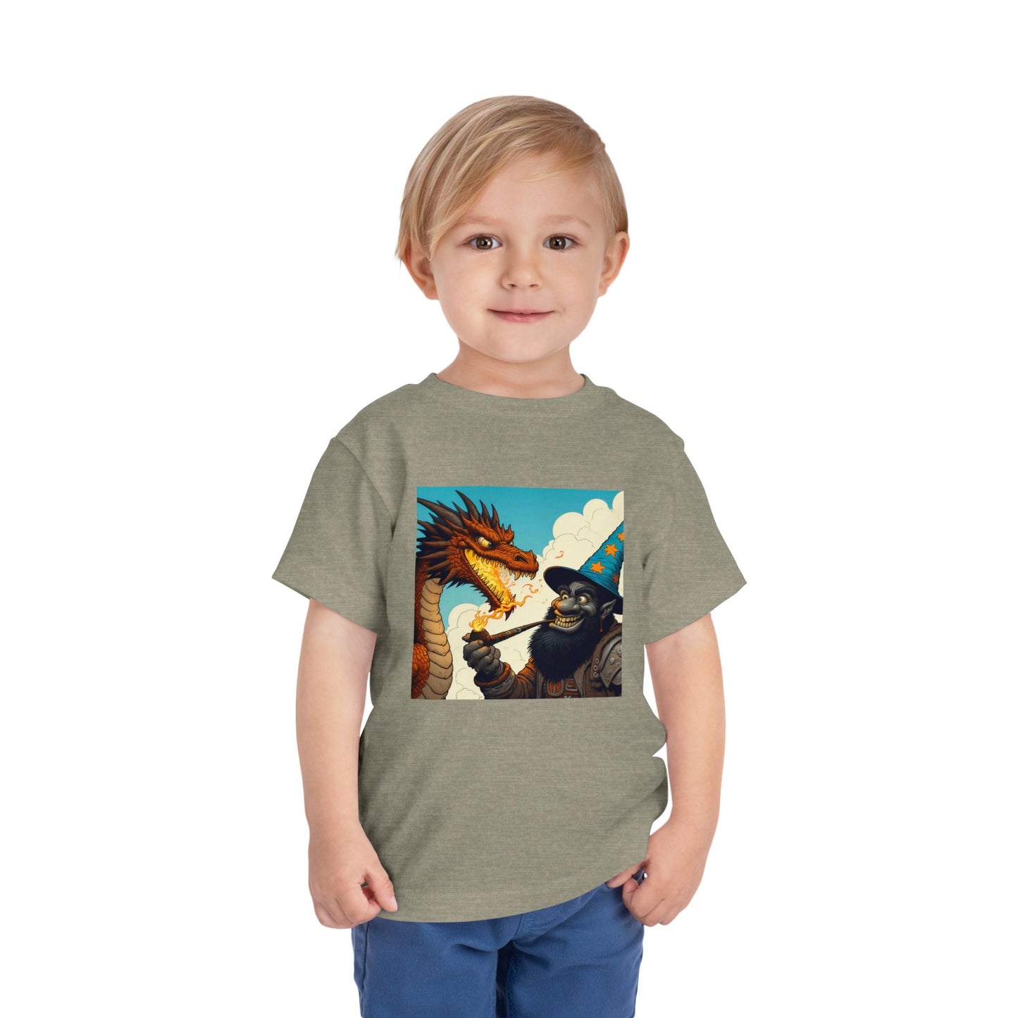 T-Shirt | Toddler Tee | Short Sleeve | High Fantasy | Dragon Duel | Goblin