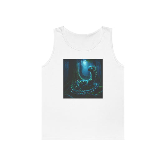 Tanktopp | Unisex | Kraftig bomull | Skogdrake | Mystisk dragemagi | Vokter