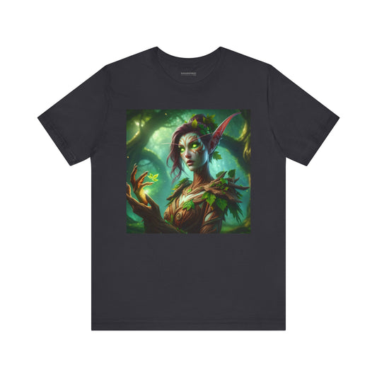 Tişört | Unisex | Jarse Tişört | Kısa Kollu | Orman Mitolojisi | Dryad | Doğa Ruhu
