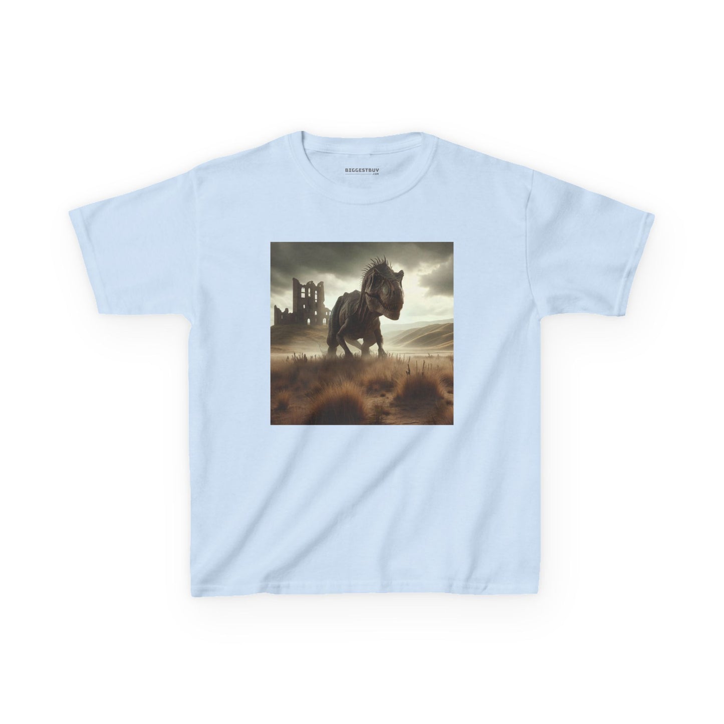 Camiseta | Camiseta Infantil | Algodão Pesado | Ficção Dinossáurica | T-Rex Ancestral