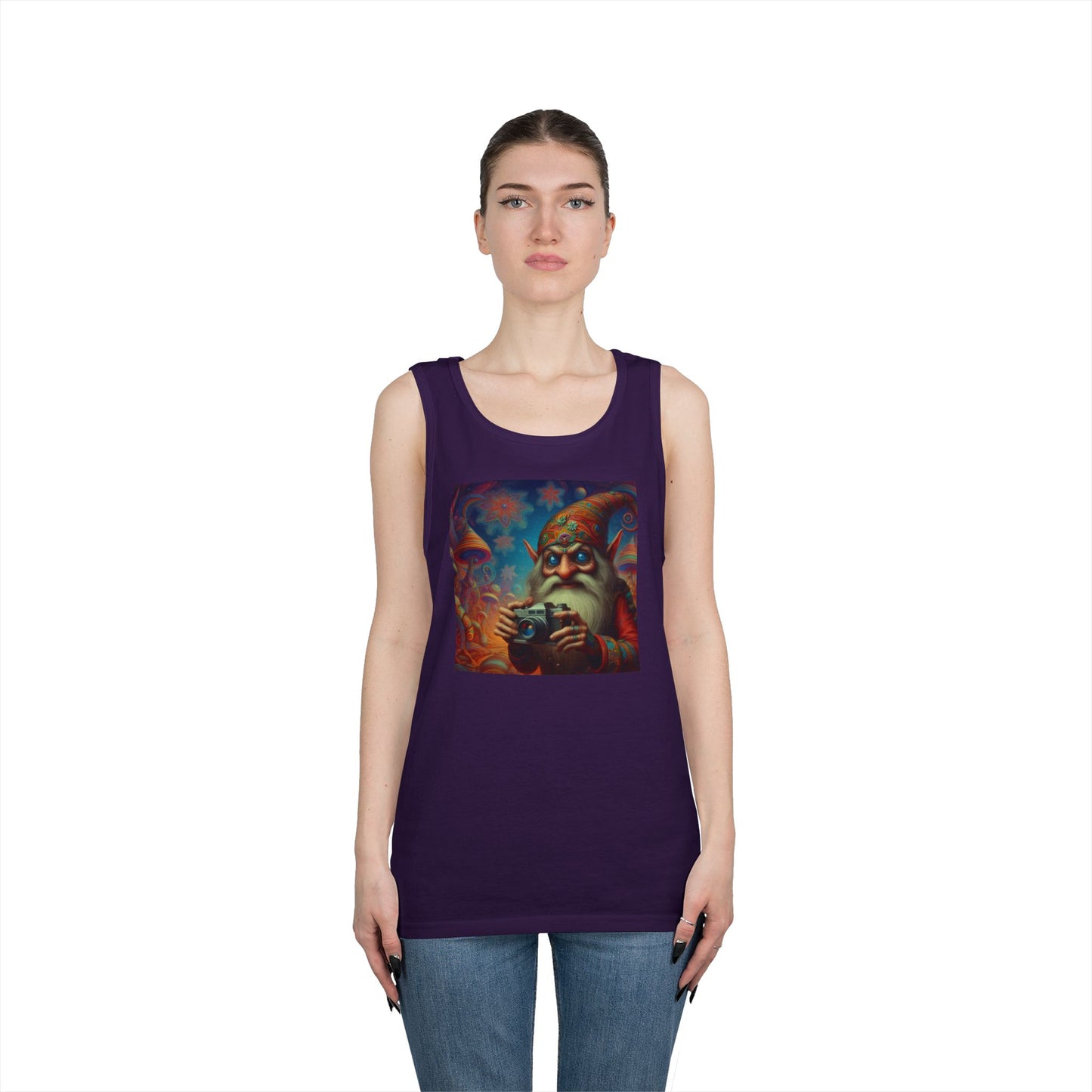 Tanktopp | Unisex | Kraftig bomull | Fantasy | Psykedelisk | Domovoi