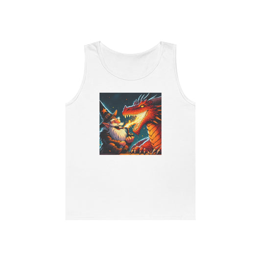 Tanktopp | Unisex | Kraftig bomull | Høy Fantasi | Drakemagi | Trollmann