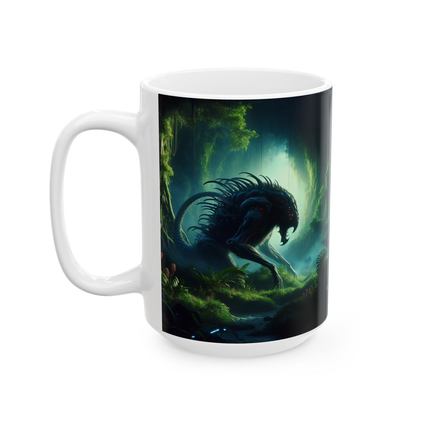 Kubek | Ceramiczny | Biały | Biohorror | Obcy Drapieżnik