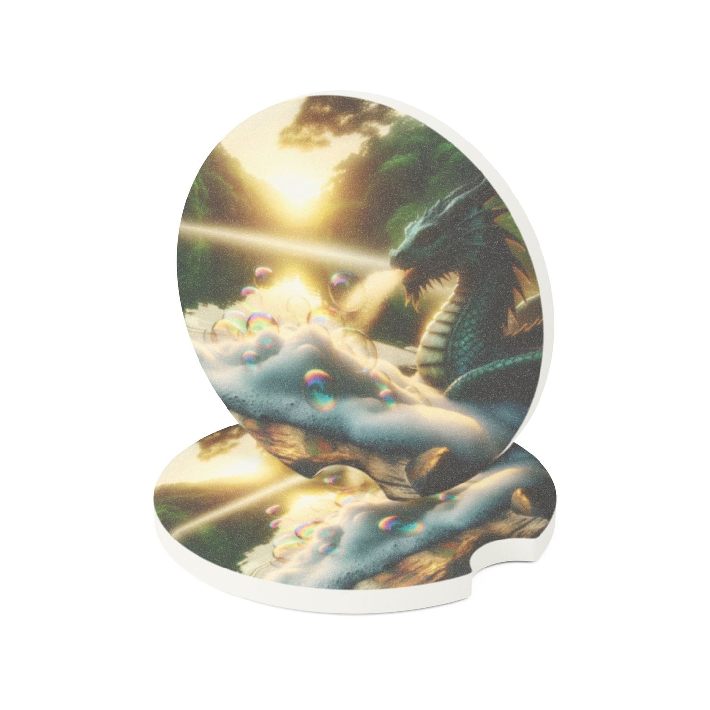 کوسٹر | کار کوسٹر | سوپ اسٹون | فینٹسی ڈریگن | جادوئی جھیل منظر