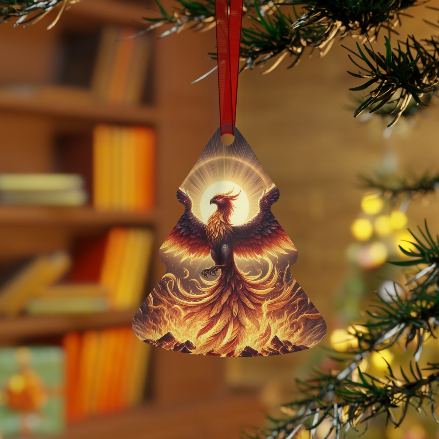 Ornamento | Metal | Fantasia Mítica | Fênix Renascida