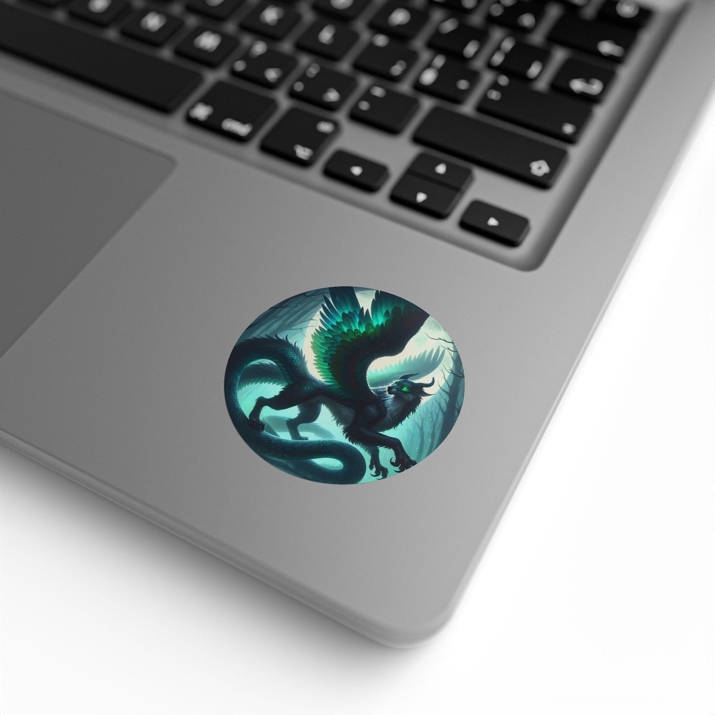 سٹیکر لیبل رول | گول | اساطیری فینٹسی | ڈریگن | ریشمی پر