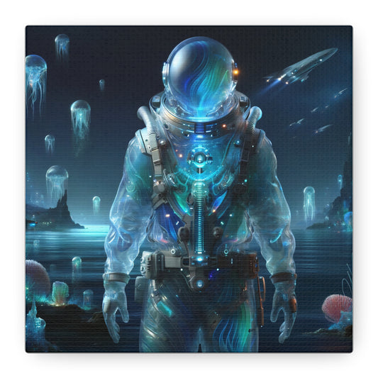 Leinwand | Matt | Weltraum-Biolumineszenz | Astronaut