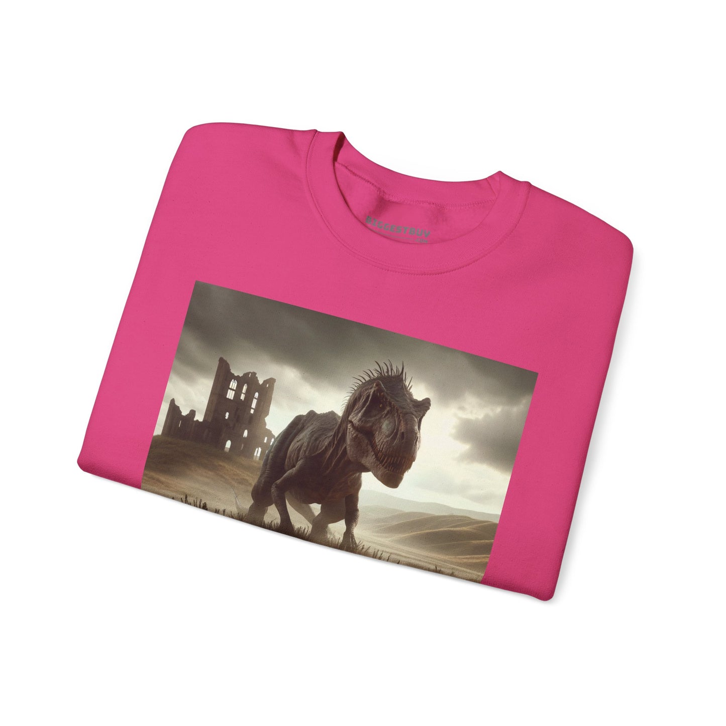 Felpa | Unisex | Girocollo | Misto pesante | Paleofinzione | Dinosauri Preistorici | T-Rex