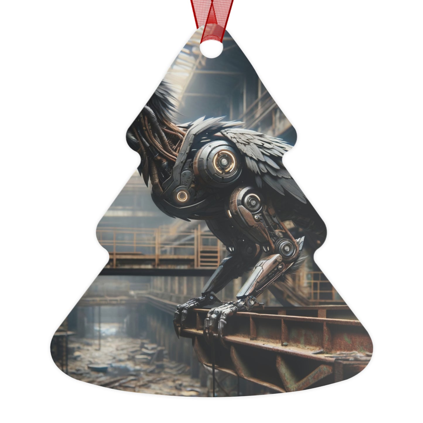 Ornament | Metaal | Steampunk | Klokwerk Mechanica | Raaf