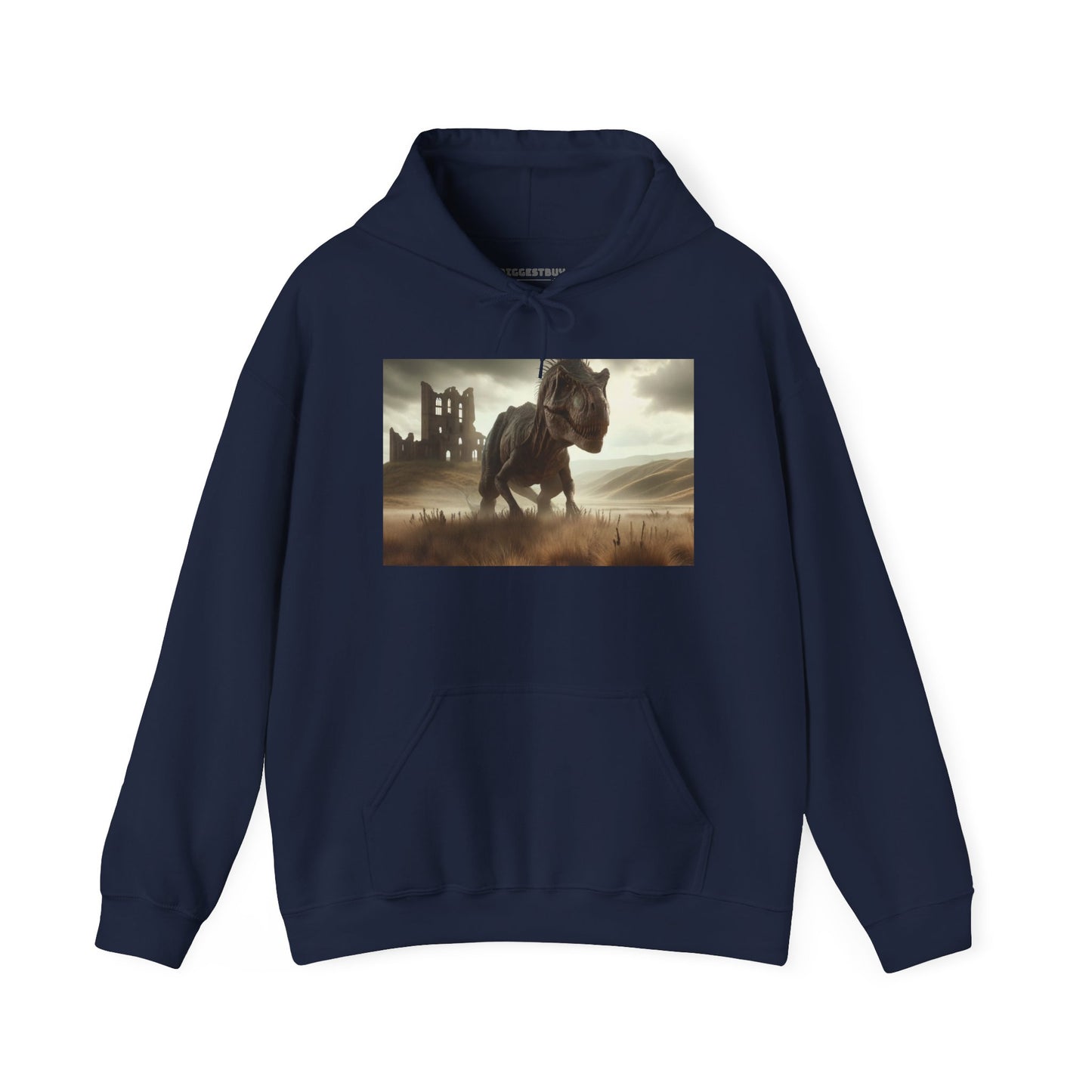 Felpa con cappuccio | Unisex | Felpa con cappuccio | Misto pesante | Paleofinzione | Dinosauri Preistorici | T-Rex