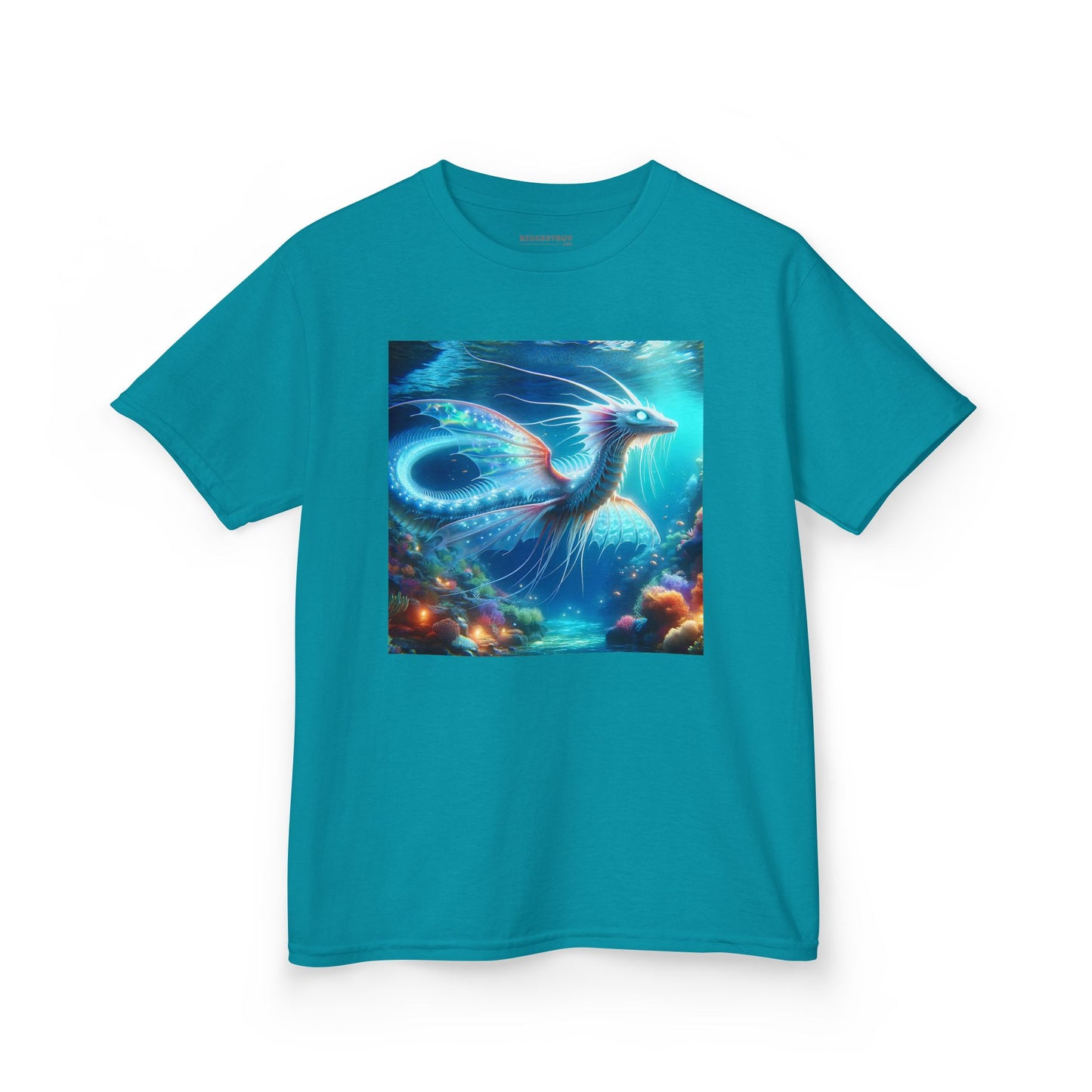 T-Shirt | Koszulka dziecięca | Ciężka bawełna | Mitologia morska | Ryujin | Smok wodny