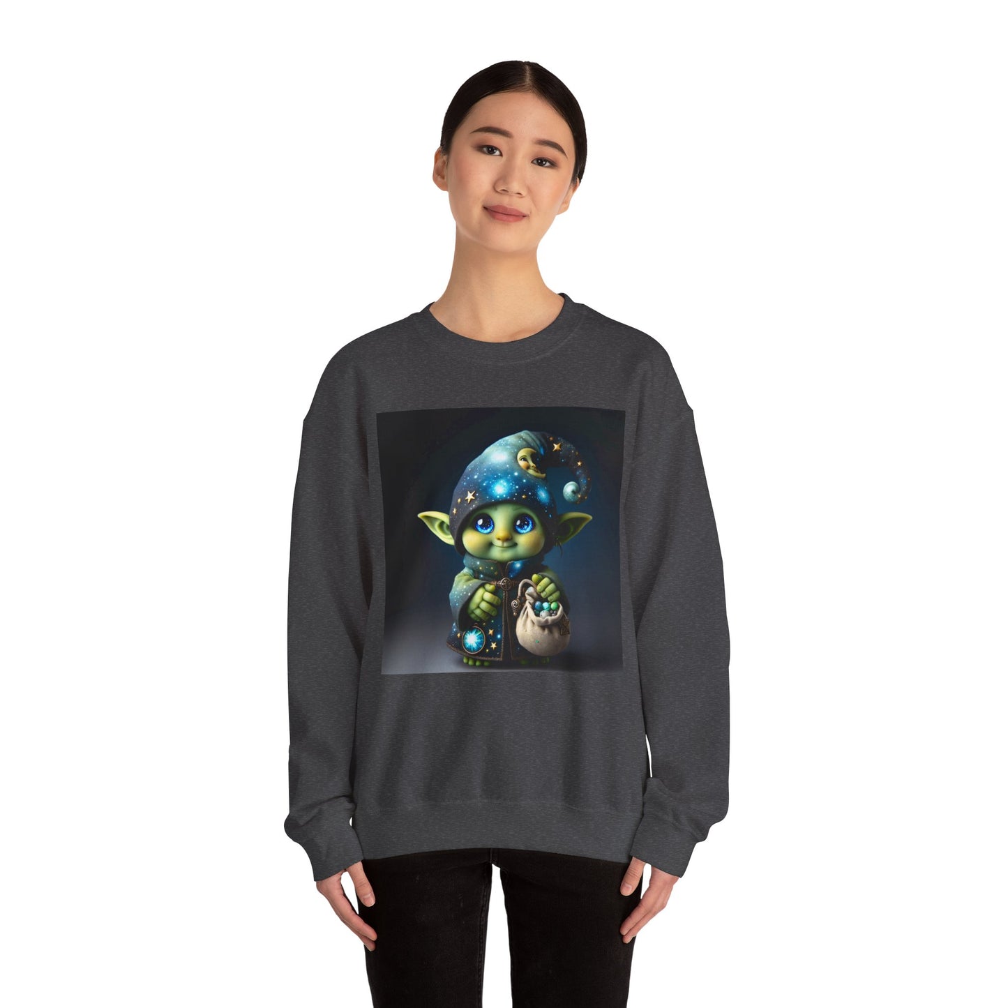 Genser | Unisex | Rund hals | Kraftig blanding | Fantasi | Skogsalv | Trollmann