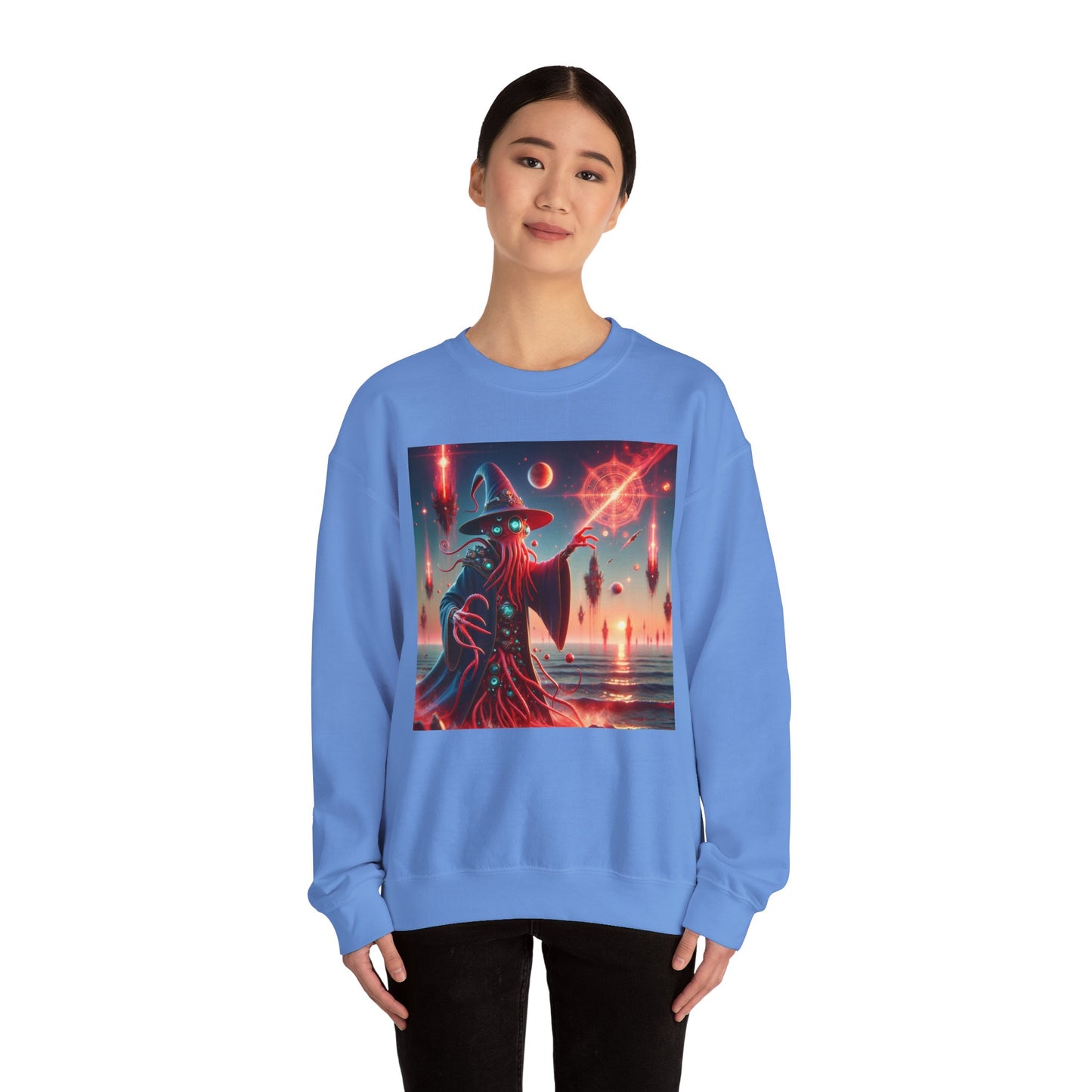Genser | Unisex | Rund hals | Kraftig blanding | Kosmisk Skrekk | Illithid Trollmann