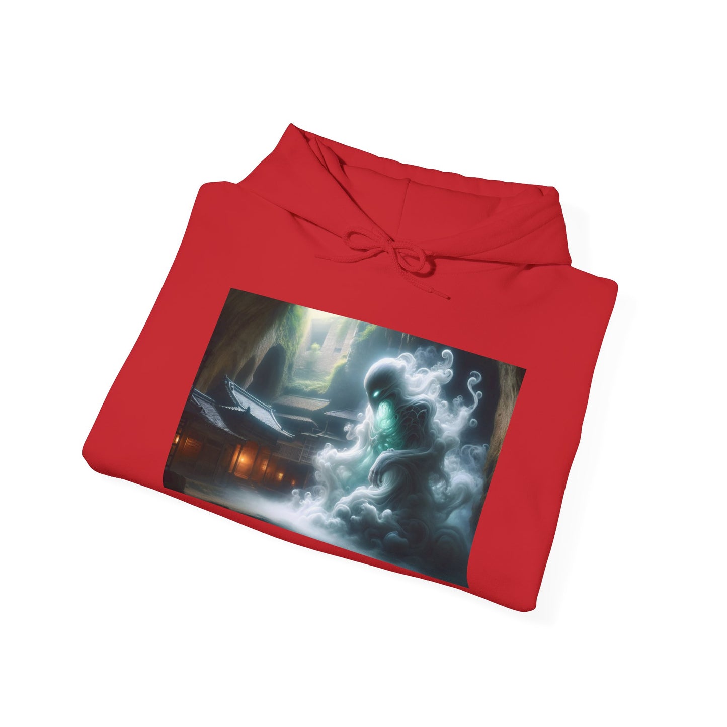 Hoodie | Unisex | Sweatshirt met capuchon | Zware kwaliteit | Yokai Folklore | Yurei Geest | Tempel