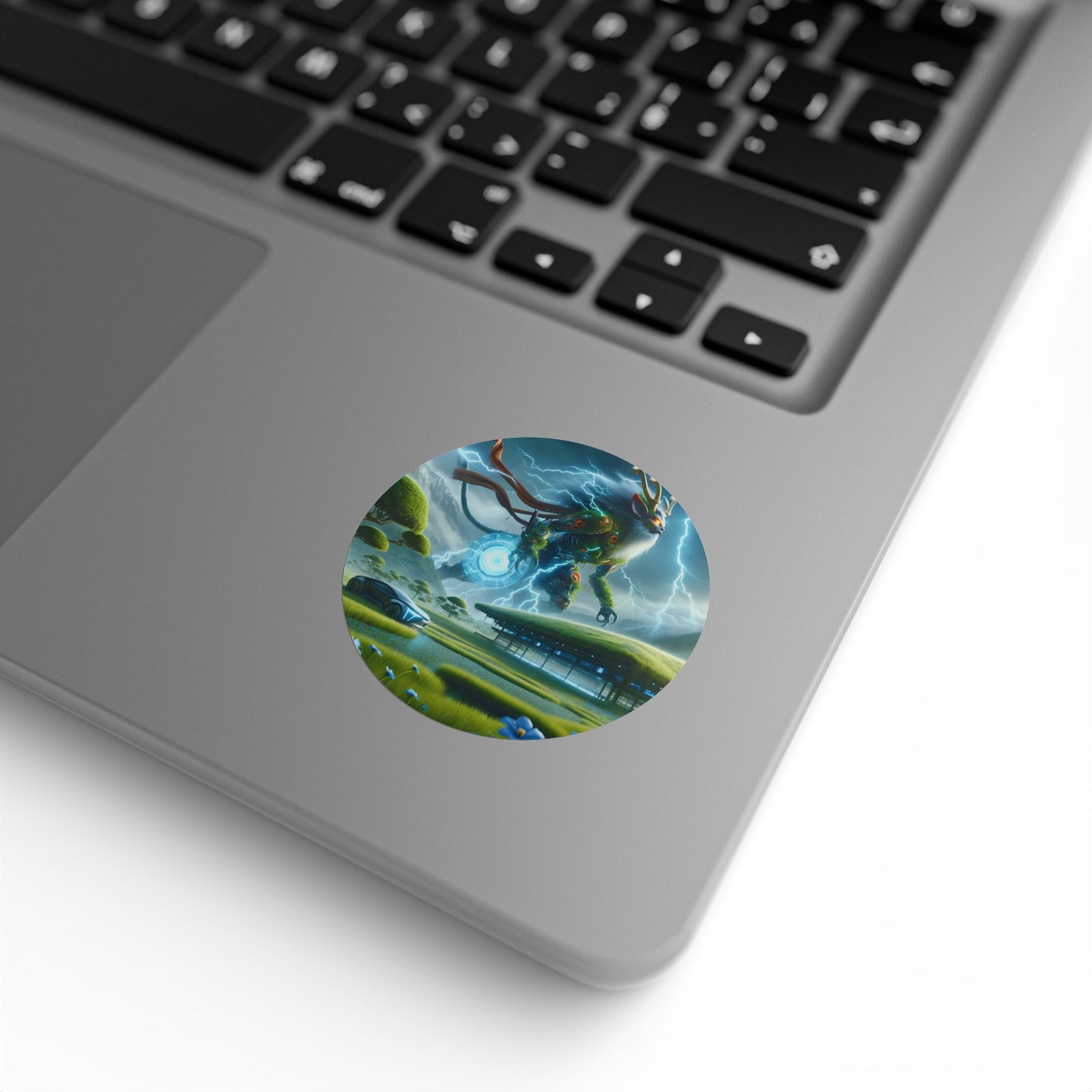 Stickerlabelrol | Rond | Techno-Mythologie | Kirin Storm