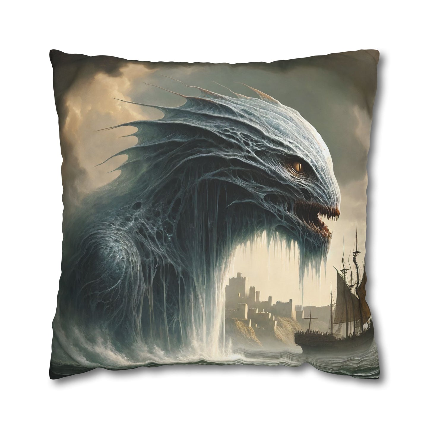 Federe | Quadrato | Tela di poliestere | Mitologia Nordica | Jörmungandr | Serpente Marino