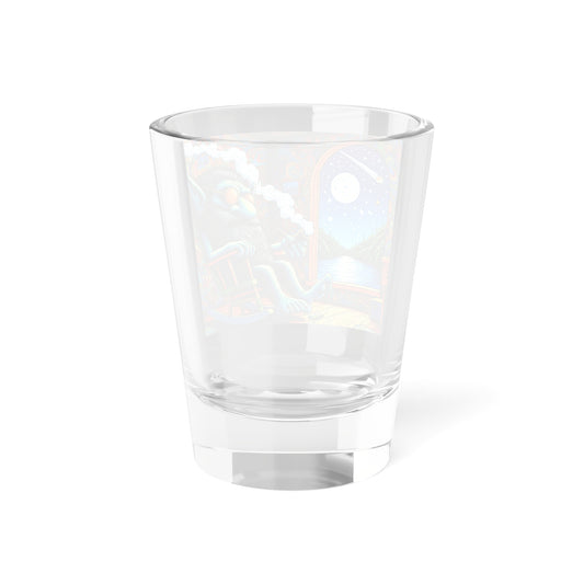 Schnapsglas | Psychedelische Kunst | Traumreise | Wolf