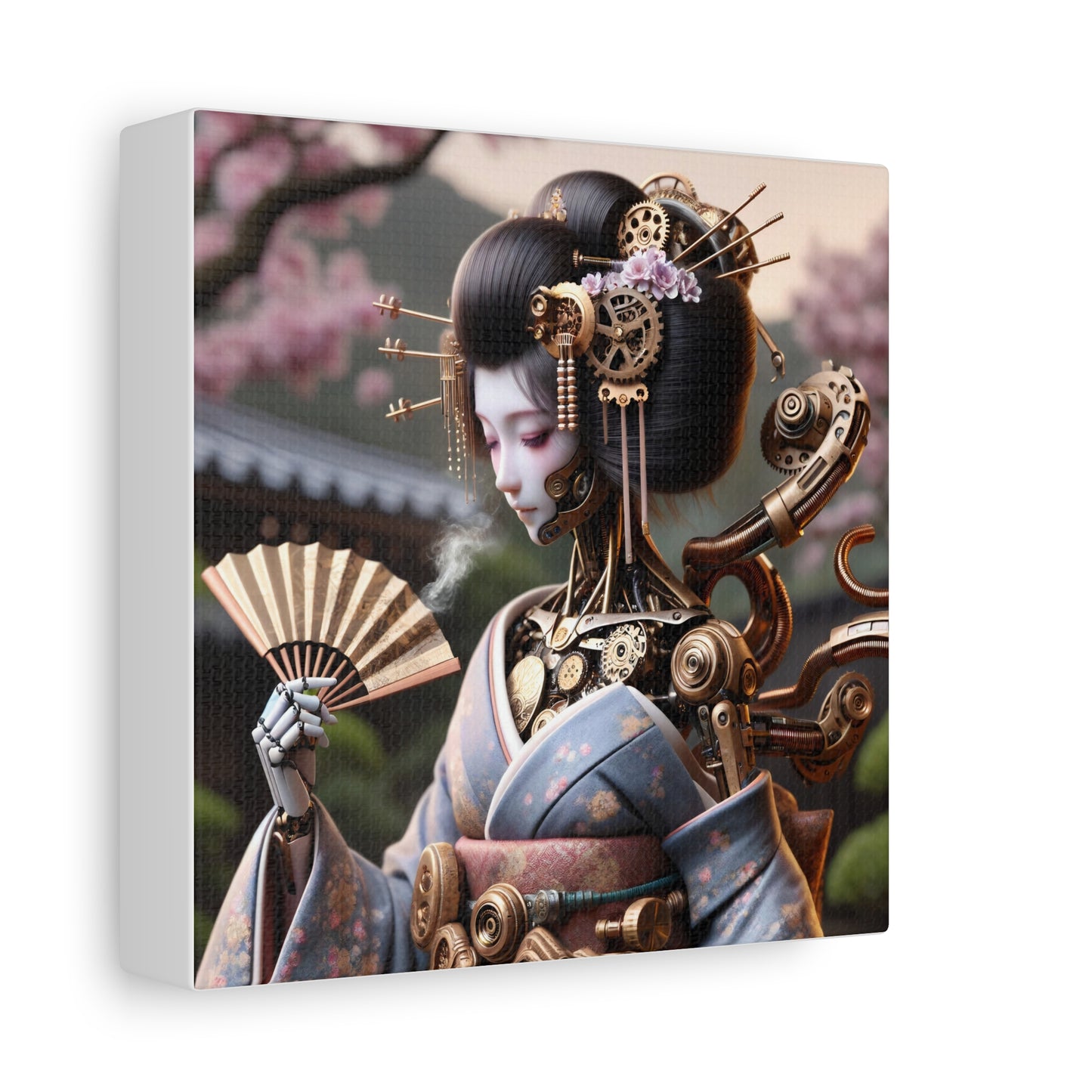 Canvas | Mat | Steampunk | Cyberpunk | Geisha Robot
