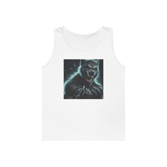 Tanktop | Unisex | Schwere Baumwolle | Werwolf-Fantasie | Dunkle Bestie