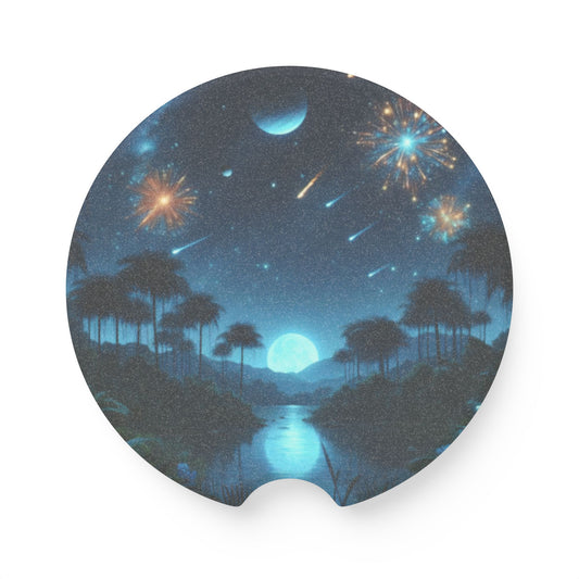 Onderzetter | Auto-onderzetter | Zeepsteen | Kosmische Fantasie | Astralagos